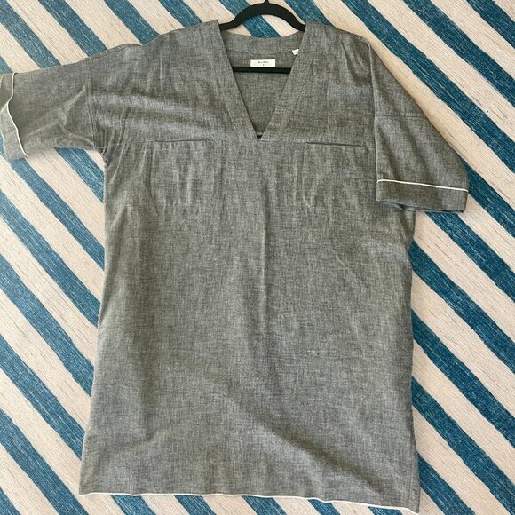Billy Reid Popover V-neck Mini Dress with Pockets  | Sz S - Picture 1 of 4
